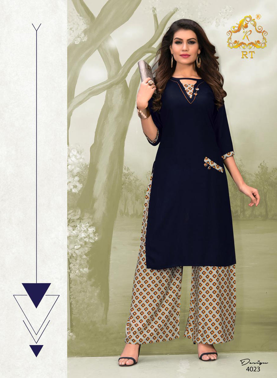 Plazzo Queen Vol-4 Rayon Thread work Kurtis Plazzo Queen Vol-4 Rayon Thread work Kurtis